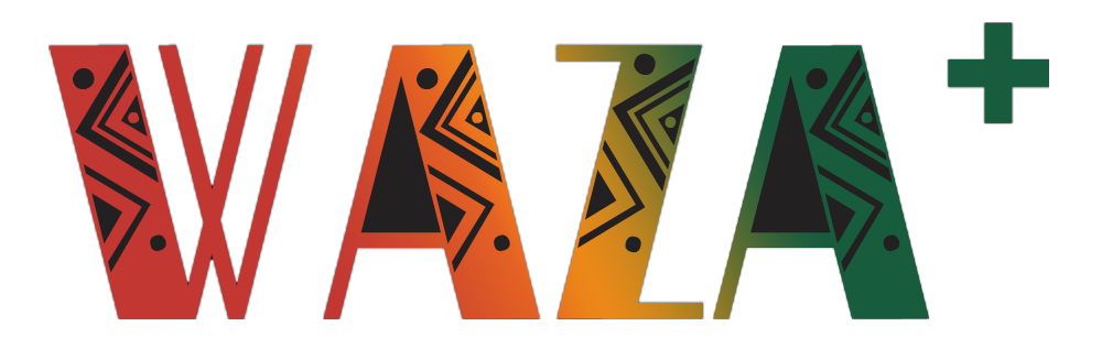 Logo WAZA+ clean v1 - application streaming cinéma série télévisée film streaming complet streaming vf vidéo à la demande Afrique RDC RD Congo